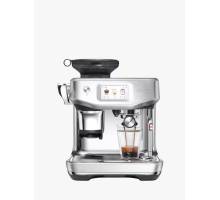 Front view of the Sage SES881BSS4GUK1 Barista Touch Impress Espresso Machine in a brushed Stainless Steel finish