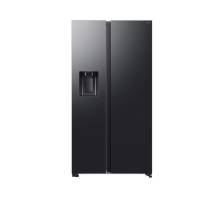 Front view of the Samsung RS70F66KCFEU 91cm Side by Side American Fridge Freezer