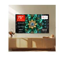 Front view of the TCL 75Q6C-UK 75 inch TV