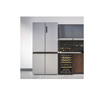 Haier HCR59F19ENMM American Fridge Freezer - Platinum Inox