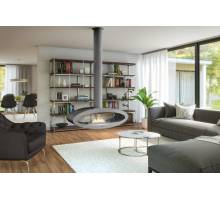 Henley Budapest Silver Bioethanol Ceiling Fireplace with floating effect