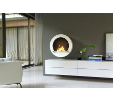 Henley Hamburg Bioethanol Wall Fire with black square frame