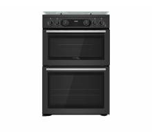 Hotpoint CD67G0C2CAUK Gas Cooker with Double Oven - Dark Grey