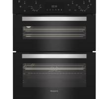 Hotpoint DUH 10D B Built Under Electric Fan Double Oven - Black