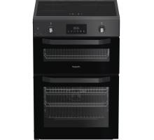 Hotpoint HDE6IDC2SA induction double cooker in anthracite 60cm