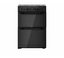 Hotpoint HDM67G0CCB Gas Double Cooker - Black 