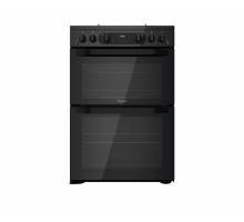 Hotpoint HDM67G0CMB Gas Double Cooker - Black