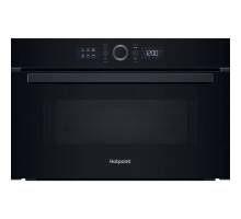Hotpoint HMD44MBUK built-in microwave with grill in black