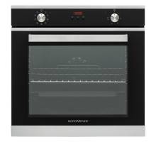 Image of NordMende SOC316IX Built-In Multifunction Oven with stainless steel and black glass finish