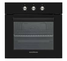 Image of the Nordmende SO206BL Built-In Single Fan Oven in sleek black glass finish