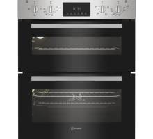 Indesit DUI10DIX Built Under Electric Double Oven - Stainless Steel