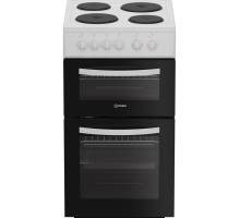 Indesit ITE5EMW electric twin cooker white, 50cm freestanding cooker, Dalzells