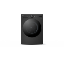 LG F4X7011TBB 11kg AI washing machine in black with digital dial