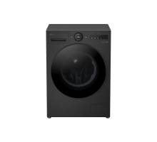 LG F4X7013TBB 13kg AI washing machine in black with LED control panel