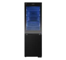 LG GBG7190CEV InstaView™ fridge freezer in Essence Black Steel