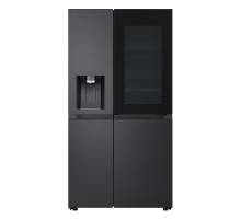 LG GSXE91EVAD InstaView fridge freezer in Essence Black Steel