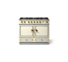 La Cornue CornuFé 110cm Dual Fuel Polished Brass Ivory