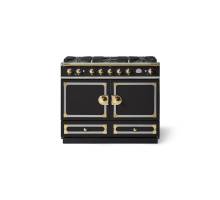 La Cornue CornuFé 110cm Dual Fuel Polished Brass Matte Black