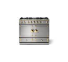 La Cornue CornuFé 110cm Dual Fuel Polished Brass Stainless Steel