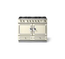 La Cornue CornuFé 110cm Dual Fuel Polished Chrome Ivory