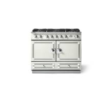  La Cornue CornuFé 110cm Dual Fuel Polished Chrome Pure White