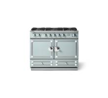 La Cornue CornuFé 110cm Dual Fuel Polished Chrome Roquefort