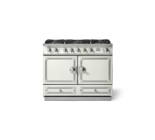 La Cornue CornuFé 110cm Dual Fuel Satin Chrome Pure White