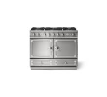 La Cornue CornuFé 110cm Dual Fuel Satin Chrome Stainless Steel