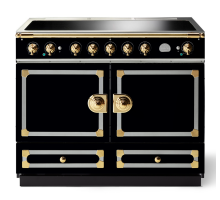 La Cornue CornuFé 110cm Induction Polished Brass Gloss Black