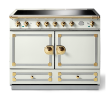 La Cornue CornuFé 110cm Induction Polished Brass Pure White 