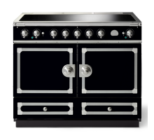 La Cornue CornuFé 110cm Induction Satin Chrome Gloss Black