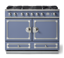 La Cornue CornuFé 110cm Induction Satin Chrome Paris Blue