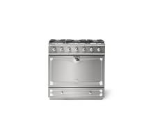 La Cornue CornuFé Albertine 90cm Dual Fuel Polished Chrome Stainless Steel