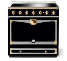 La Cornue CornuFé Albertine 90cm Induction Polished Brass Gloss Black