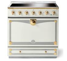 La Cornue CornuFé Albertine 90cm Induction Polished Brass White