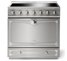 La Cornue CornuFé Albertine 90cm Induction Satin Chrome Stainless Steel