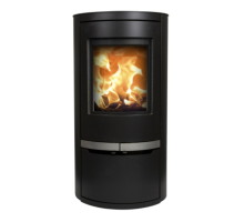 Mi Fires Ovale Low with Door Wood Burning Stove