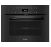 Miele H7440BM Compact Microwave Oven - Obsidian Black