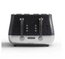 Morphy Richards Cassini 4-slice toaster in Moonless Night black finish