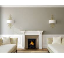 Mulberry Stoker Stove Fire Front - Enamel Black