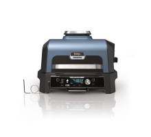 Ninja OG901UK Woodfire Pro Connect XL Electric BBQ Grill & Smoker in black and blue