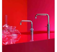 Nordic Square Twin Taps Polished Chrome