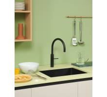 Quooker FNRBLK Fusion Round Tap in Black – 5-in-1 kitchen tap