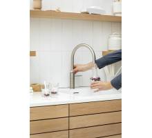 Quooker FNRSST Fusion Round Tap in Stainless Steel – 5-in-1 kitchen tap