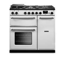 Rangemaster AURA90DFPWHTYX1 90cm Aura Dual Fuel Range Cooker