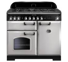 Rangemaster CDL100DFFRPC - 100cm Classic Deluxe Dual Fuel Royal Pearl Chrome Range Cooker 100630