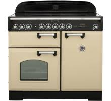 Rangemaster CDL100EICRC - 100cm Classic Deluxe Electric Induction Cream Chrome Range Cooker 95930