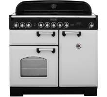 Rangemaster CDL100EIRPC - 100cm Classic Deluxe Electric Induction Royal Pearl Chrome Range Cooker 100640