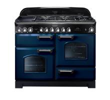 Rangemaster CDL110DFFRBC - 110cm Classic Deluxe Dual Fuel Regal Blue Chrome Range Cooker 112910