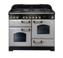 Rangemaster CDL110DFFRPB - 110cm Classic Deluxe Dual Fuel Royal Pearl Brass Range Cooker 114480